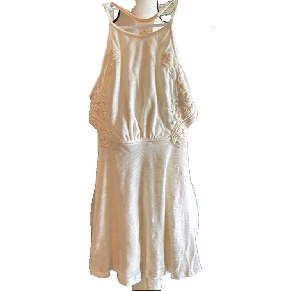 Free people tank excellent condition cream sz xs NCO